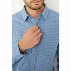 Fat Face FatFace Blue Dot Print Shirt -FatFaceshop unnamed file 2313