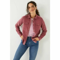 Fat Face FatFace Pink Durham Cord Shirt