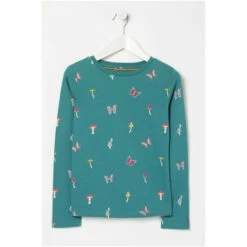 Fat Face FatFace Green Toadstool All Over Print T-Shirt -FatFaceshop unnamed file 232