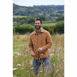 Fat Face Brown Cord 2 Pocket Shirt