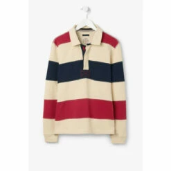 Fat Face FatFace Natural Cut And Sew Rugby Top -FatFaceshop unnamed file 236