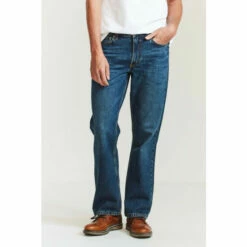 Fat Face FatFace Blue Boot Cut Mid Wash Jeans