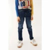 Fat Face FatFace Boys Blue Pull On Mid Wash Jeans