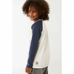 Fat Face FatFace Natural Shark Raglan T-Shirt -FatFaceshop unnamed file 249