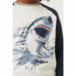 Fat Face FatFace Natural Shark Raglan T-Shirt -FatFaceshop unnamed file 250