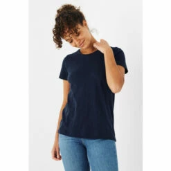 Fat Face FatFace Womens Blue Keira Organic Cotton T-Shirt