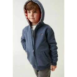 Fat Face FatFace Blue Shark Tooth Zip Hoodie