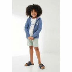 Fat Face FatFace Blue Megalodon Zip Through Hoodie