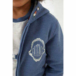 Fat Face FatFace Blue Megalodon Zip Through Hoodie -FatFaceshop unnamed file 2602