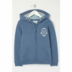 Fat Face FatFace Blue Megalodon Zip Through Hoodie -FatFaceshop unnamed file 2603
