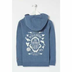 Fat Face FatFace Blue Megalodon Zip Through Hoodie -FatFaceshop unnamed file 2604