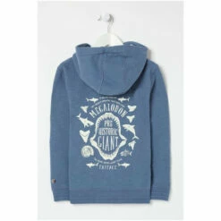 Fat Face FatFace Blue Megalodon Zip Through Hoodie -FatFaceshop unnamed file 2606