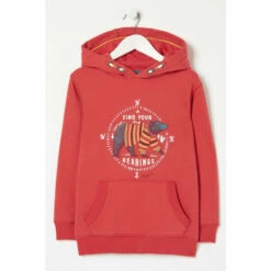 Fat Face FatFace Red Bearings Popover Hoodie -FatFaceshop unnamed file 2628