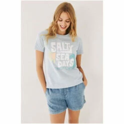 Fat Face FatFace Blue Salty Sea Days T-Shirt -FatFaceshop unnamed file 266