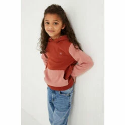 Fat Face FatFace Orange Mountain Colourblock Hoodie