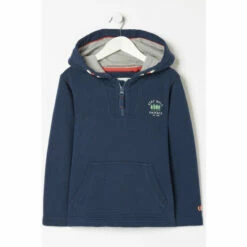 Fat Face FatFace Blue Stay Wild Fox Popover Hoodie