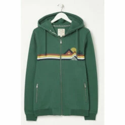 Fat Face FatFace Green Brooke Graphic Zip Hoodie -FatFaceshop unnamed file 2717
