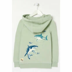 Fat Face FatFace Green Shark Zip Through Hoodie -FatFaceshop unnamed file 2730