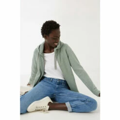 Fat Face FatFace Green Ava Zip Hoodie -FatFaceshop unnamed file 2735