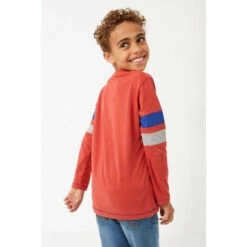 Fat Face FatFace Red 88 Stripe Sleeve Graphic T-Shirt -FatFaceshop unnamed file 275