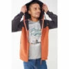 Fat Face FatFace Orange Brooke Colourblock Zip Hoodie -FatFaceshop unnamed file 2766
