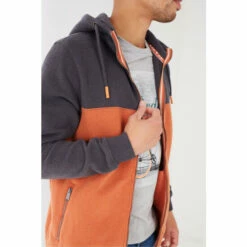 Fat Face FatFace Orange Brooke Colourblock Zip Hoodie -FatFaceshop unnamed file 2768