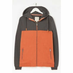 Fat Face FatFace Orange Brooke Colourblock Zip Hoodie -FatFaceshop unnamed file 2769