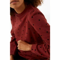 Fat Face FatFace Red Aimee Spot Crew Sweatshirt -FatFaceshop unnamed file 2787