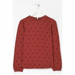 Fat Face FatFace Red Aimee Spot Crew Sweatshirt -FatFaceshop unnamed file 2789