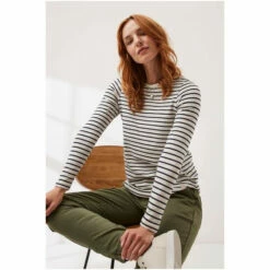 Fat Face FatFace Natural Organic Cotton Breton T-Shirt