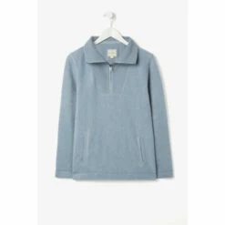 Fat Face FatFace Blue Newhaven Half Neck Sweatshirt
