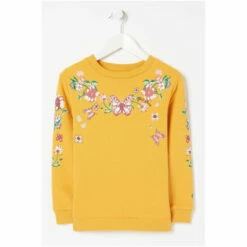 Fat Face FatFace Yellow Butterfly Crew Sweatshirt -FatFaceshop unnamed file 2814