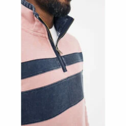 Fat Face Pink Airlie Cut And Sew Stripe Sweatshirt -FatFaceshop unnamed file 2817