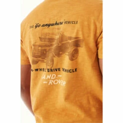 Fat Face FatFace Yellow Landrover Go Anywhere T-Shirt -FatFaceshop unnamed file 282