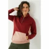 Fat Face FatFace Red Amelie Colourblock Sweat Top -FatFaceshop unnamed file 2825