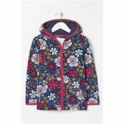 Fat Face FatFace Blue Floral Fleece Zip Through Sweatshirt -FatFaceshop unnamed file 2838
