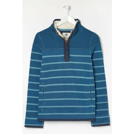 unnamed-file-2847.jpg Fat Face FatFace Teal Blue Airlie Borg Stripe Sweatshirt -FatFaceshop unnamed file 2847