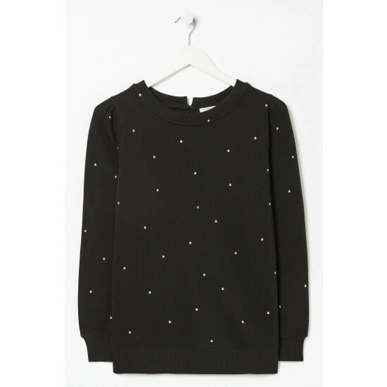 unnamed-file-2849.jpg Fat Face FatFace Georgie Spot Crew Black Sweatshirt -FatFaceshop unnamed file 2849