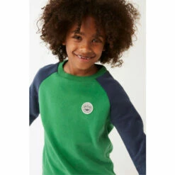 Fat Face FatFace Green Stay Wild Raglan Crew Sweatshirt -FatFaceshop unnamed file 2864