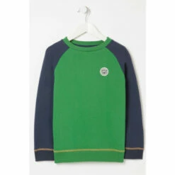 Fat Face FatFace Green Stay Wild Raglan Crew Sweatshirt -FatFaceshop unnamed file 2865