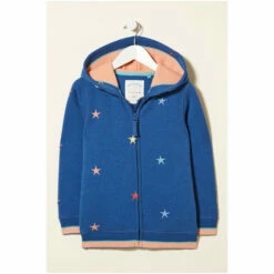 Fat Face FatFace Star Embroidered Zip Through Sweater -FatFaceshop unnamed file 2875