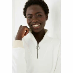 Fat Face FatFace Amelie Natural Colourblock Sweat Top -FatFaceshop unnamed file 2884