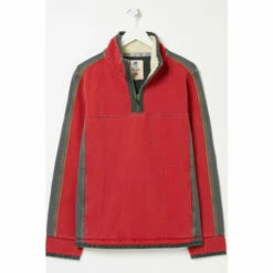 Fat Face FatFace Red Airlie Borg Sweatshirt