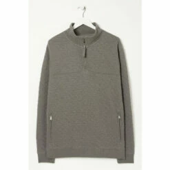 Fat Face FatFace Grey Quilted Sweatshirt 4 Fat Face FatFace Grey Quilted Sweatshirt -FatFaceshop unnamed file 2911