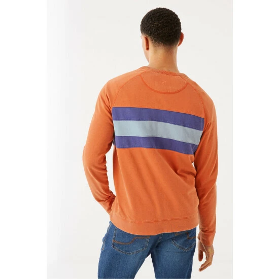 unnamed-file-2916.jpg Fat Face FatFace Orange Emsworth Chest Stripe Crew Sweatshirt -FatFaceshop unnamed file 2916