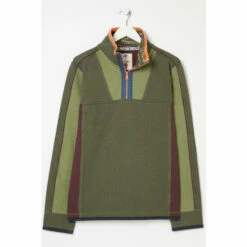 Fat Face FatFace Green Airlie Panelled Sweatshirt -FatFaceshop unnamed file 2924