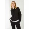 Fat Face FatFace Black Woolacombe Cowl Neck Top 2 Fat Face FatFace Black Woolacombe Cowl Neck Top -FatFaceshop unnamed file 2934