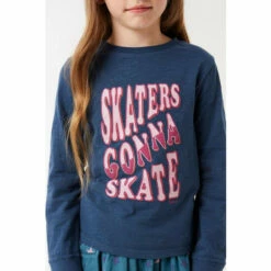 Fat Face FatFace Blue Skaters Gonna Skate T-Shirt -FatFaceshop unnamed file 295