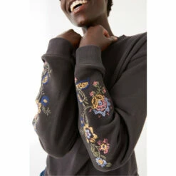 Fat Face FatFace Jennifer Floral Black Sweatshirt -FatFaceshop unnamed file 2957