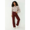 Fat Face FatFace Red Paige Cord Wide Leg Trousers